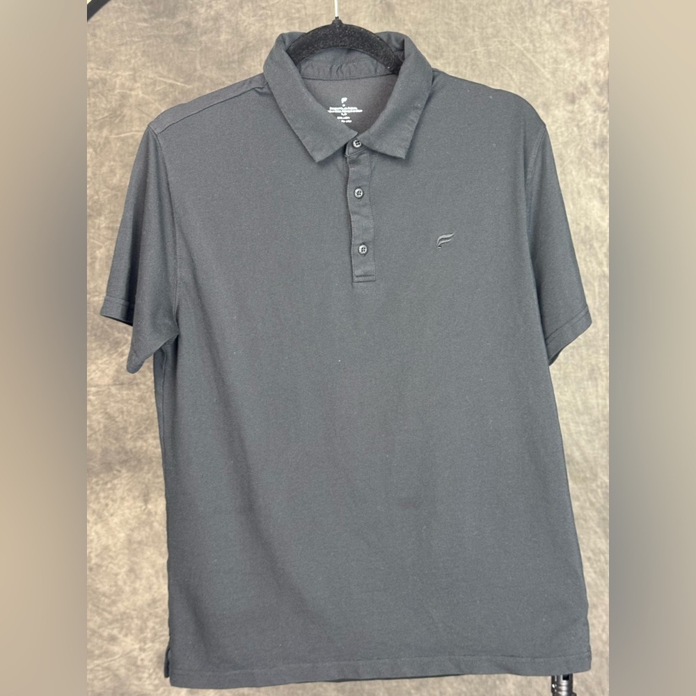 Fabletics Men’s Polo | Black | Performance Stretch | Size M